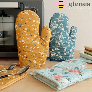 Glenes ถุงมือซิลิโคน กันลื่น กันลวก สําหรับเตาอบ ไมโครเวฟ