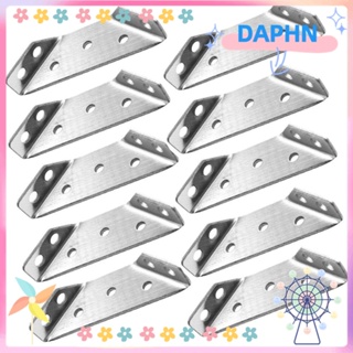 DAPHS ตัวยึดมุม สเตนเลส ทรงสามเหลี่ยม สีเงิน ป้องกันสนิม 70 มม. 2.75 นิ้ว x 22 มม. 0.866 นิ้ว 10 ชิ้น