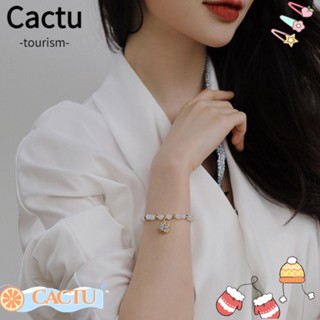 Cactu โอปอล เสน่ห์ สร้อยข้อมือ ของขวัญ ผู้หญิง เครื่องประดับ อุปกรณ์เสริม สร้อยข้อมือโซ่