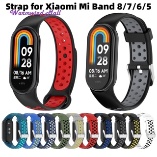 สายนาฬิกาข้อมือซิลิโคน อุปกรณ์เสริม สําหรับ Mi Band 8