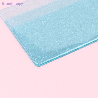 Standhappy ใหม่ กระเป๋าสตางค์ PVC ใส ใส่บัตรเครดิต เงิน บัตรเครดิต ขนาดเล็ก สําหรับผู้หญิง