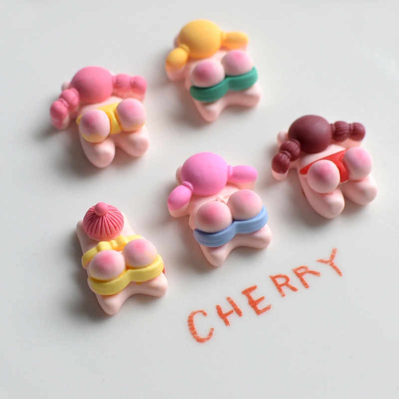 CROCS 【Cute Deco】กระดุมเรซิ่น รูปพีชน้ําผึ้งน่ารัก DIY สําหรับชุดว่ายน้ําเด็กผู้หญิง