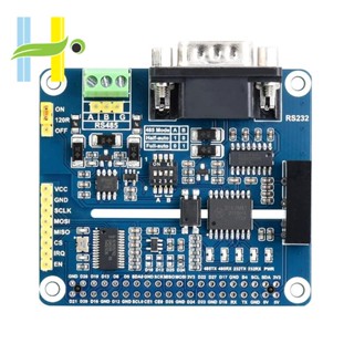 Waveshare Isolated หมวกขยาย RS485 RS232 สําหรับวงจรป้องกันออนบอร์ด Raspberry Pi 4B 3B+ 3B 2B SPI