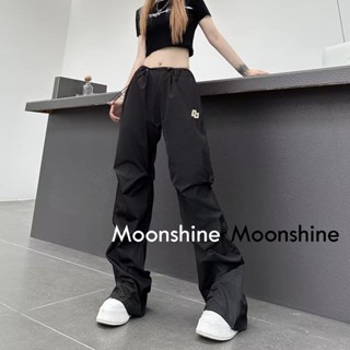 Moon  กางเกงขายาว คาร์โก้ กางเกง เชือกอเมริกันคลาสิค Cargo pants 2023 NEW 072425 รุ่นใหม่ สวย พิเศษ Stylish A90M08F 36Z230909