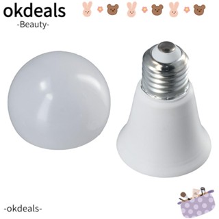 OKDEALS กล่องเก็บกุญแจ พลาสติก สีขาว น่ารัก สําหรับซ่อนกุญแจ กลางแจ้ง