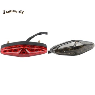 ไฟท้าย LED สีแดง 12V สําหรับ Harley Cruiser Prince Off-Road All Terrain Beach Buggy Vintage Brake Light Parts