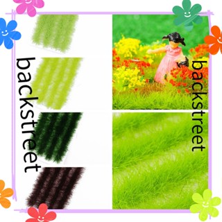 Backstreet 4 ชิ้นหญ้าทัฟท์โมเดลทิวทัศน์อุปกรณ์รถไฟบ้านตุ๊กตาคงที่ขนาดเล็ก