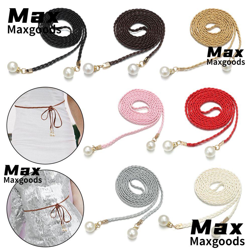 Max => เข็มขัดรัดเอว แบบบาง สไตล์โบฮีเมียน ฤดูร้อน แต่งตัว จัดระเบียบเสื้อผ้า เข็มขัดเชือกผูกเอง