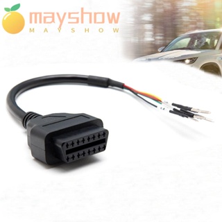 Mayshow OBD สายเคเบิลอะแดปเตอร์ อัพเกรดแบตเตอรี่อัตโนมัติ เครื่องมือวิเคราะห์ เครื่องมือวินิจฉัยรถยนต์ สายเคเบิลต่อขยาย