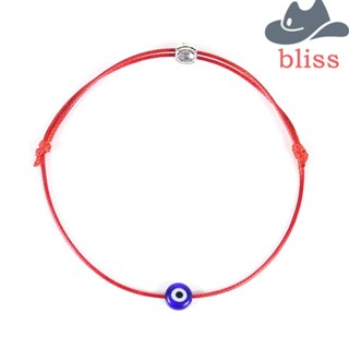 Bliss สร้อยข้อมือแฟชั่น แฮนด์เมด ปรับความยาวได้ สีแดง สําหรับผู้หญิง และผู้ชาย