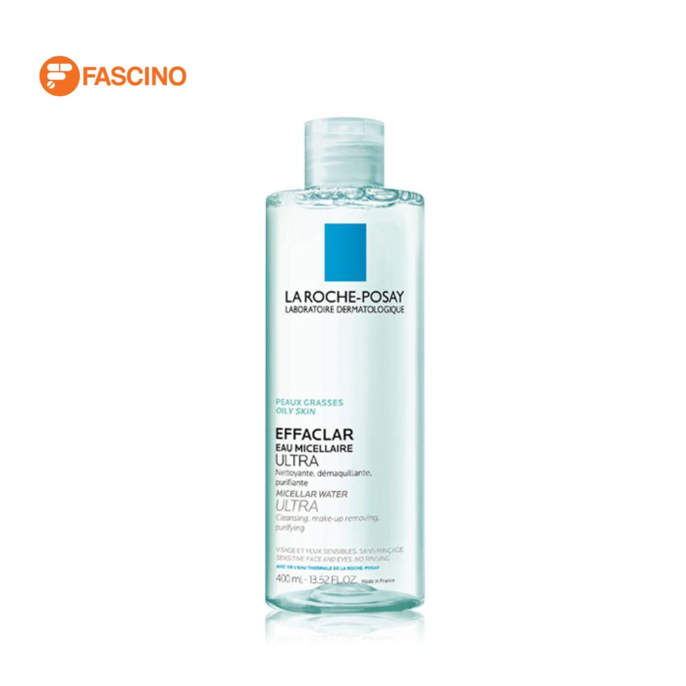 LA ROCHE-POSAY Effaclar Micellar Water Oily Skin คลีนซิ่งน้ำแร่สำหรับผิวผสม ผิวมัน เป็นสิว (400ml.)
