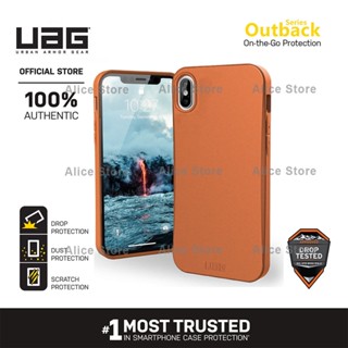 Uag เคสโทรศัพท์มือถือ กันตก ลายทหาร สีส้ม สําหรับ iPhone XS MAX X XS XR