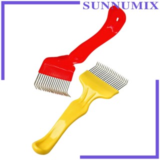 [Sunnimix] ส้อมสเตนเลส 90 องศา 19 ซม. X7 ซม. 21 Pin สําหรับเลี้ยงผึ้ง