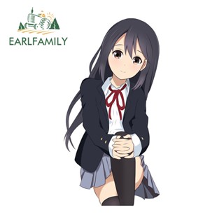 Earlfamily สติกเกอร์ ลาย Azusa Nakano K-on ขนาด 13 ซม. x 7.6 ซม. สําหรับตกแต่งเครื่องปรับอากาศรถยนต์