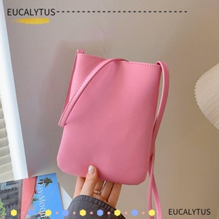 Eutus กระเป๋าสะพายไหล่ สะพายข้าง หนัง PU สีพื้น เหมาะกับฤดูร้อน สําหรับใส่โทรศัพท์มือถือ