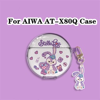 【พร้อมส่ง】เคสหูฟัง แบบนิ่ม แบบใส ลายการ์ตูน สําหรับ AIWA AT-X80Q AIWA AT-X80Q