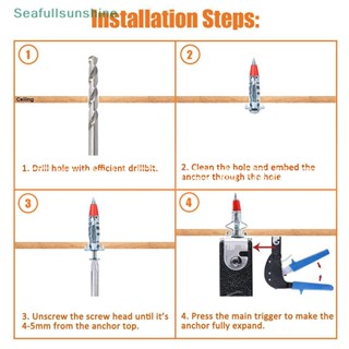 Seaf&gt; ชุดสกรูยึดผนัง แบบกลวง สําหรับแขวนพลาสเตอร์บอร์ด 10 ชิ้น