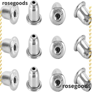 Rosegoods1 ต่างหูล็อคด้านหลัง แบบยาง สําหรับต่างหูกระดุม