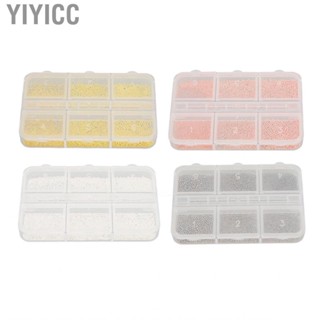 Yiyicc Nail Art Bead Home Salon Exquisite DIY Metal Mini Beads Decoration For