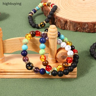 [highbuying] สร้อยข้อมือคริสตัลธรรมชาติ หลากสี เหมาะกับเล่นโยคะ ทําสมาธิ สําหรับผู้ชาย ผู้หญิง พร้อมส่ง