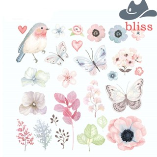 Bliss แผ่นแพทช์เหล็ก รูปนกน่ารัก ซักทําความสะอาดได้ DIY