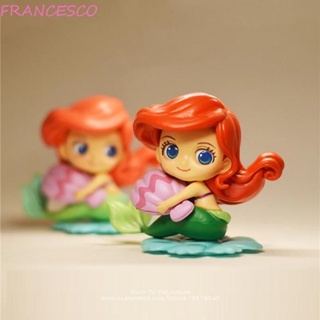 Francesco ฟิกเกอร์เจ้าหญิงนางเงือก เจ้าหญิงเบลล์ PVC สีขาว สําหรับของขวัญวันเกิด