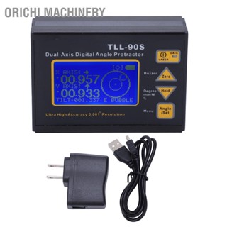  Orichi Machinery ไม้โปรแทรกเตอร์มุมดิจิตอล 0.005 องศาแม่นยำเลเซอร์แกนคู่กล่องวัดระดับอิเล็กทรอนิกส์ US ปลั๊ก