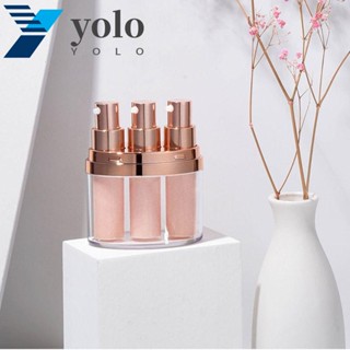 Yolo ขวดรีฟิล ขวดใส ขนาดเล็ก ขวดโลชั่น เดินทาง ชุดปั๊มจ่ายของเหลว รองพื้น ขวดเครื่องสําอาง ขวดสูญญากาศ