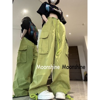 Moon  กางเกงขายาว คาร์โก้ กางเกง เชือกอเมริกันคลาสิค Cargo pants 2023 NEW 072915 พิเศษ สบาย Beautiful Stylish A90M0B3 36Z230909