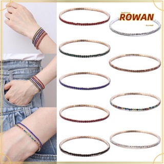 Rowans สร้อยข้อมือคริสตัล แวววาว ของขวัญ สําหรับผู้หญิง