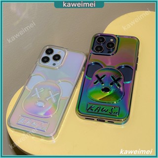 เคสโทรศัพท์มือถือ ลาย KAWS แบบกลวง สําหรับ iPhone 14ProMax 14Pro 13ProMax 13Pro 13 14 12ProMax 12 12Pro 11