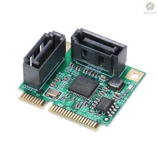 [DZ] อะแดปเตอร์การ์ดขยาย Mini PCI-E เป็น 2 พอร์ต SATA3 SATA3.0 ความเร็วสูง ขนาดเล็ก