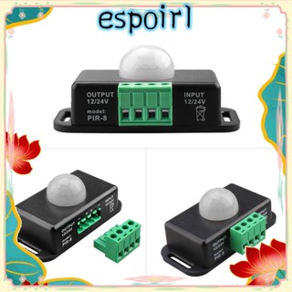 Espo ตัวควบคุมแถบไฟ LED 6A PIR สวิตช์เซนเซอร์ตรวจจับการเคลื่อนไหว DC5~24V เปิดอัตโนมัติ