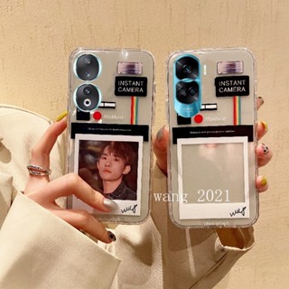 พร้อมส่ง ใหม่ เคสโทรศัพท์มือถือนิ่ม แบบใส กันตก ปิดด้านหลัง กรอบรูป สร้างสรรค์ สําหรับ Honor90 Honor 70 90 Lite 5G 2023 Honor 90 Lite