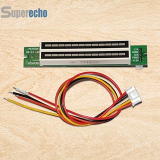 [superecho.th] บอร์ดขยายเสียงสเตอริโอ 12 Bit VU 7-12V ช่องสัญญาณคู่ ปรับได้