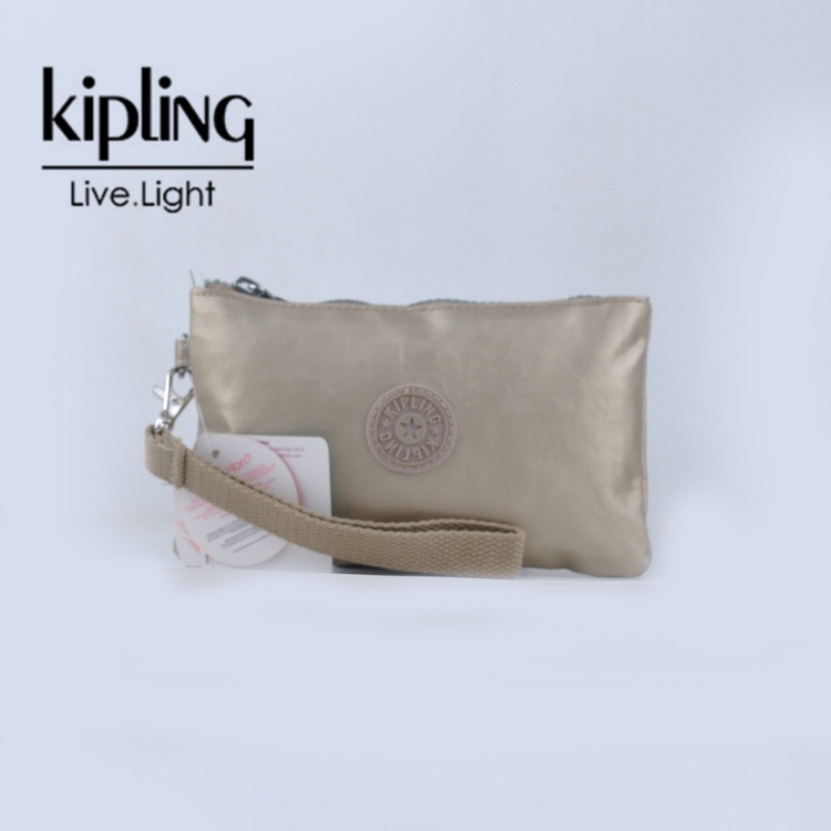 Kipling ของแท้ 100% กระเป๋าถือ กระเป๋าสตางค์ มินิมอล สีพื้น สดใหม่ และอเนกประสงค์