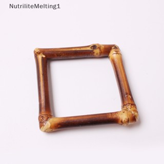 [NutriliteMelting1] ชุดแหวนไม้ไผ่ธรรมชาติ แฮนด์เมด สําหรับตกแต่งผ้าเช็ดปาก 3 ชิ้น