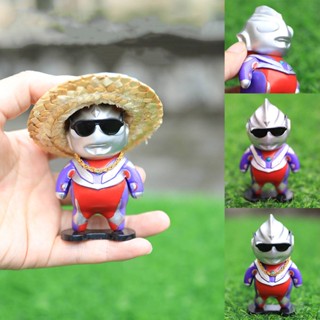 ฟิกเกอร์ Eul Cute Fat Ultraman Tiga Action Figure ของเล่นสําหรับเด็ก