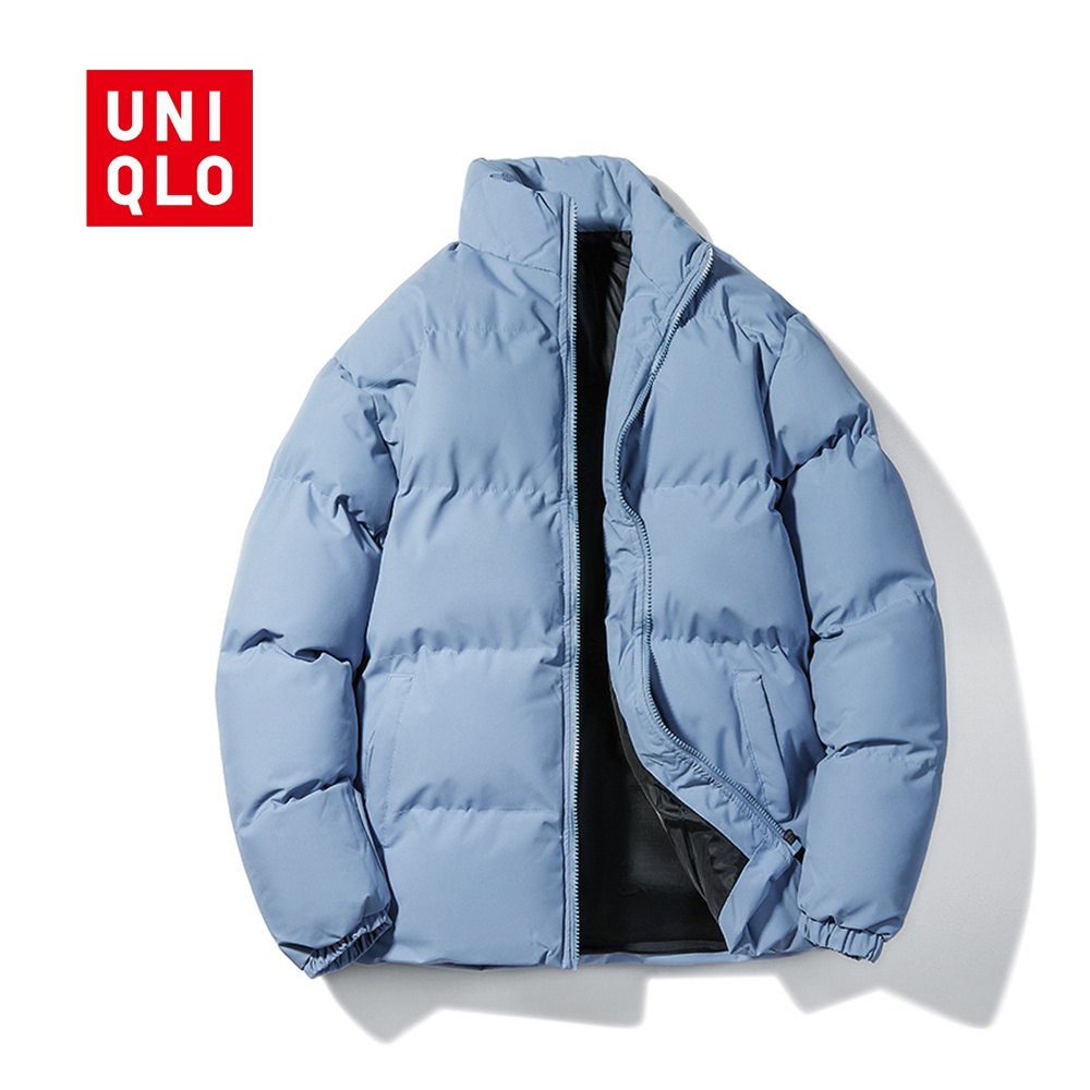 ซื้อ UNIQLO เสื้อแจ็กเก็ตกันหนาว คอปกตั้ง ทรงหลวม คุณภาพสูง ให้ความอบอุ่น ทนต่อการสึกหรอ แฟชั่นสําหรับคู่รัก ไซซ์ S - 5XL