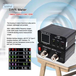 [szsirui] เครื่องวัดคลื่นดิจิทัล SWR120 ทนทาน แบบพกพา สําหรับตั้งปลุก