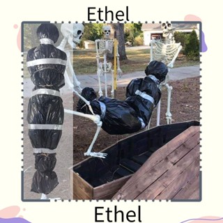 Ethel1 ศพปลอมในถุง พลาสติก สีดํา สําหรับตกแต่งปาร์ตี้ ในร่ม DIY