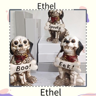 Ethel1 รูปปั้นสุนัข โครงกระดูกน่ากลัว สําหรับตกแต่งบ้าน