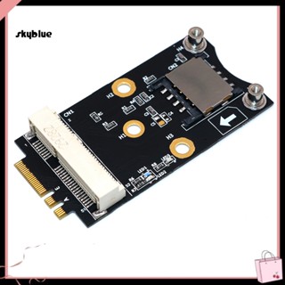 [Sy] อะแดปเตอร์แปลง Mini PCI-E เป็น M2 NGFF Key A/E พร้อมช่องใส่ซิมการ์ด สําหรับ 3G 4G