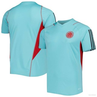 เสื้อยืดคอกลม พิมพ์ลายฟุตบอล Colombia Jersey พลัสไซซ์ สําหรับทุกเพศ 2022-2023