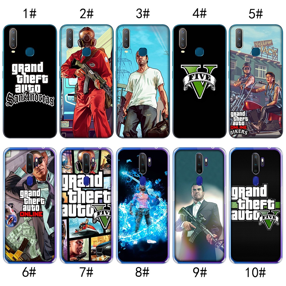 เคสโทรศัพท์มือถือ แบบใส ลาย Grand Theft Auto V สําหรับ Realme C3 C12 C11 C15 7 Pro 4G MZD87 GTA5