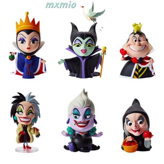 Mxmio ฟิกเกอร์ PVC รูปปั้นอนิเมะแม่มด Evil Queen Maleficent Ursula Villains Princess 6 ชิ้น ต่อล็อต