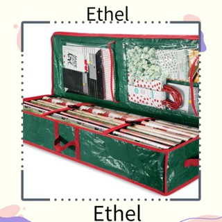 Ethel1 ถุงกระดาษห่อคริสต์มาส ทนทาน กันฝุ่น พร้อมช่องเก็บของใต้เตียง