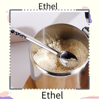 Ethel1 ชามใส่น้ําตาล เครื่องเทศ ชา ซอส กาแฟ แยม แบบสเตนเลส พร้อมฝาปิด สีเงิน