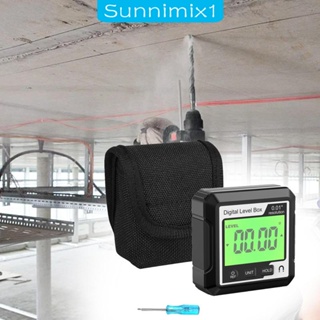 [Sunnimix1] เครื่องวัดมุมเอียงดิจิทัล พร้อมฐานกล่อง สําหรับงานไม้