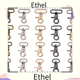 Ethel1 หัวเข็มขัดโลหะ หมุนได้ 32 มม. 38 มม. 4 สี อุปกรณ์เสริม สําหรับกระเป๋าเดินทาง 2 ชิ้น